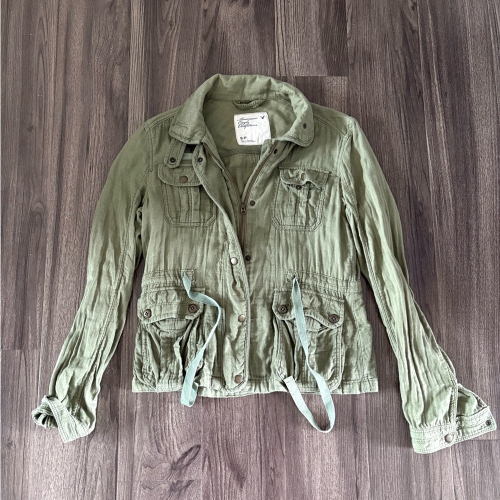 American Eagle Olive Utility Jacket - image 1